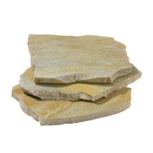 Flagstones Brasil Yellow XL 25-40mm inhoud krat 22M2 = 1600KG