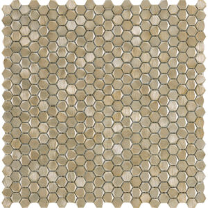 Mozaiëk Hexagon Colonial Gravity Gold  10mm op matje